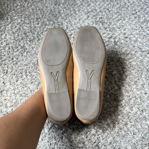 Vionic Klara Camel Brown Flats Size 10 Leather Bow Ballet Shoe Comfort READ - Picture 5 of 11